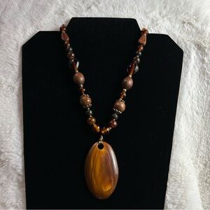 Brown Beaded Necklace